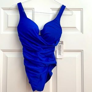 NEW Royal Blue MiracleSuit One-piece Swimsuit
